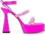 MACH & MACH Devon 140mm crystal-embellished sandals Pink - Thumbnail 1