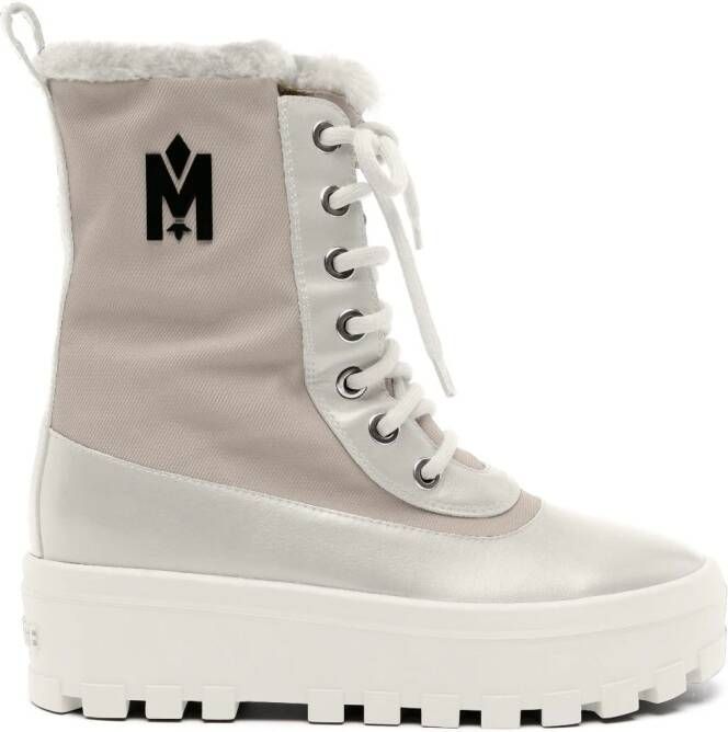 Mackage Hero shearling ankle boots White