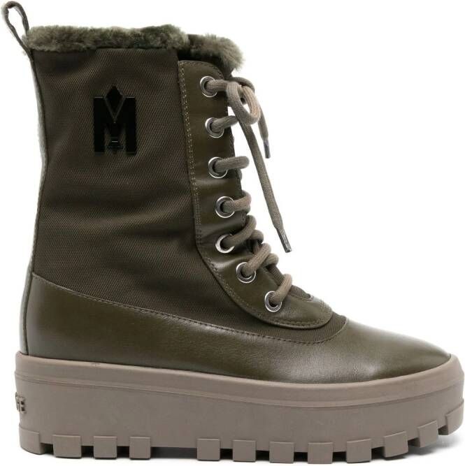 Mackage Hero-W shearling-lined ankle boots Green