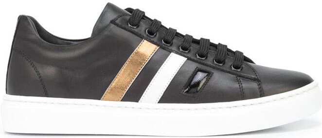 Madison.Maison 3 Stripe & Your Out leather sneakers Black