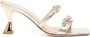 Madison.Maison 80mm metallic bow-detail sandals Silver - Thumbnail 1