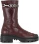 Madison.Maison chain-embellished mid-calf boots Red - Thumbnail 1