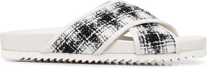 Madison.Maison crossover strap sandals White