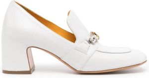 Madison.Maison crystal-embellished loafers White