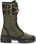 Madison.Maison lace-up mid-calf boots Green - Thumbnail 1