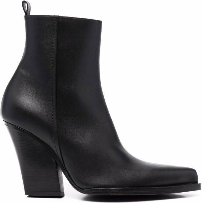 Magda Butrym pointed leather boots Black