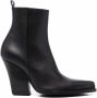 Magda Butrym pointed leather boots Black - Thumbnail 1