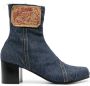 Magliano 75mm denim ankle boots Blue - Thumbnail 1