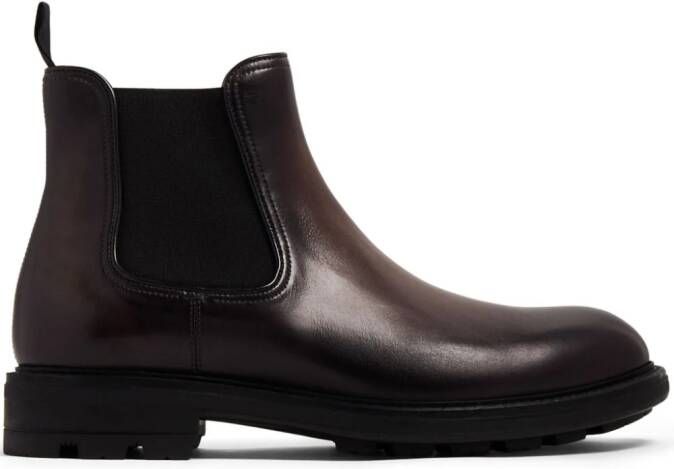 Magnanni Beckham leather ankle boots Brown