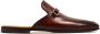 Magnanni buckle-detail leather slippers Brown - Thumbnail 1