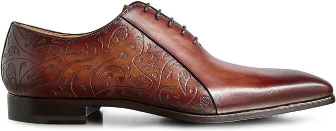 Magnanni calf-leather oxford shoes Brown