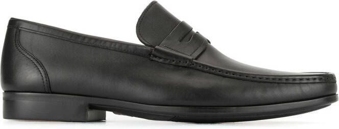 Magnanni classic flat loafers Black