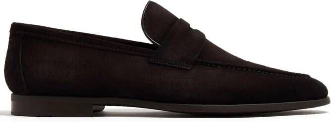 Magnanni Diezma suede penny loafers Brown