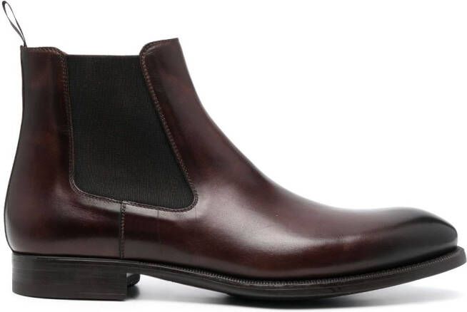 Magnanni elasticated-panel Chelsea boots Brown