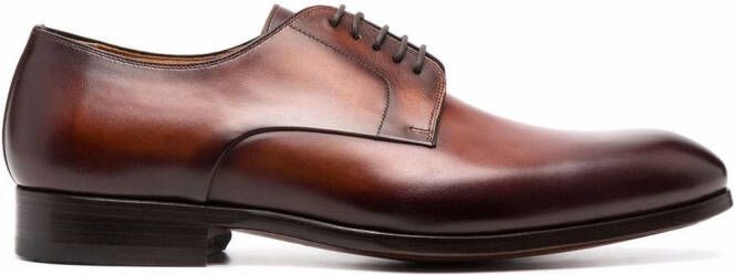 Magnanni leather derby shoes Brown