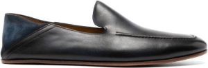 Magnanni leather slip-on loafers Black