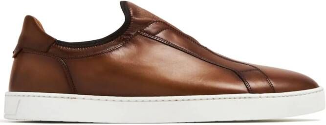 Magnanni Leve leather sneakers Brown