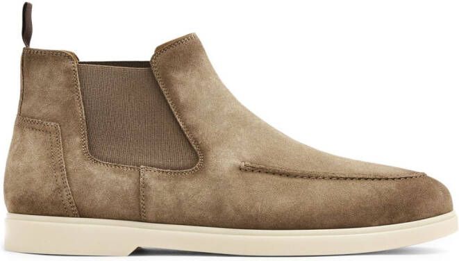 Magnanni Pavio II almond-toe leather boots Brown