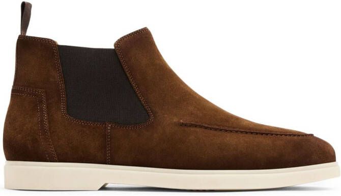 Magnanni Pavio II almond-toe leather boots Brown