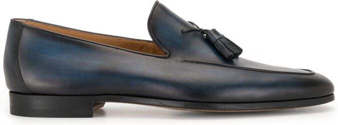 Magnanni tasselled leather loafers Blue