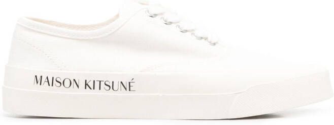 Maison Kitsuné logo-print sneakers White