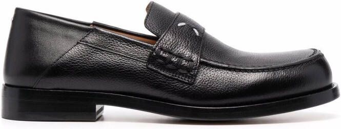 Maison Margiela 4-stitch leather loafers Black