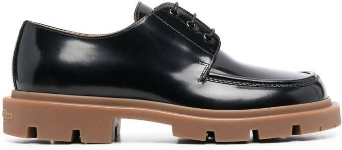 Maison Margiela Ivy patent-leather Derby shoes Black