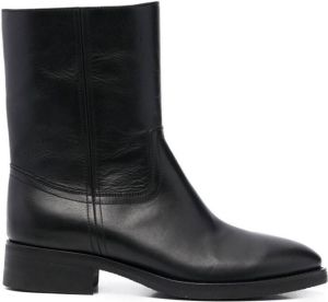 Maison Margiela almond-toe leather ankle boots Black