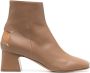 Maison Margiela Décortiqué 60mm four-stitch boots Brown - Thumbnail 1