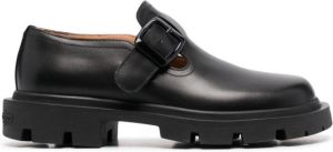 Maison Margiela buckle leather loafers Black