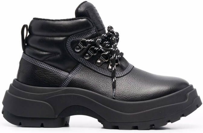 Maison Margiela lace-up leather boots Black
