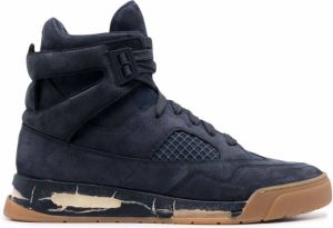 Maison Margiela contrast panel high-top sneakers Blue