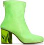 Maison Margiela crushed heel ankle boots Green - Thumbnail 1