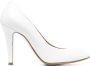 Maison Margiela Office 100mm leather pumps White - Thumbnail 1