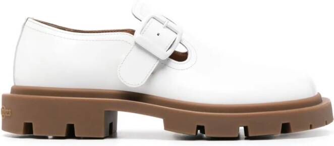 Maison Margiela Ivy leather loafers White