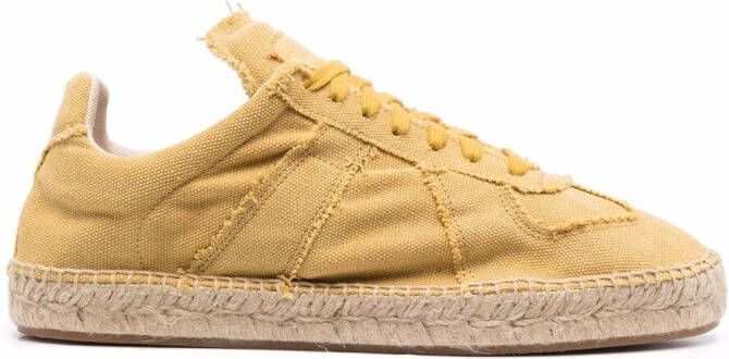 Maison Margiela jute espadrille-sole sneakers Yellow