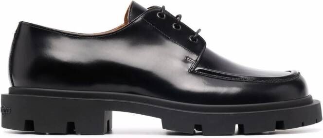 Maison Margiela lace-up leather Derby shoes Black