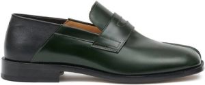 Maison Margiela low-heel Tabi calf-leather loafers Green