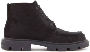 Maison Margiela numbers-embossed leather boots Black