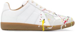 Maison Margiela paint splatter sneakers White