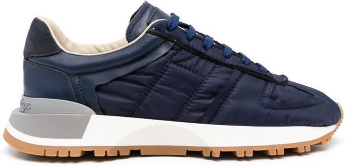 Maison Margiela panelled leather sneakers Blue