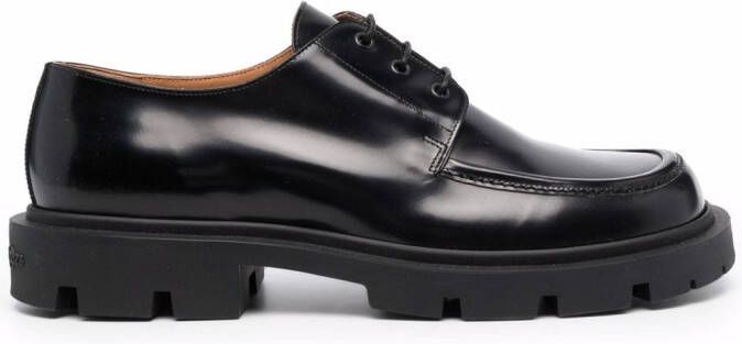 Maison Margiela leather Derby shoes Black