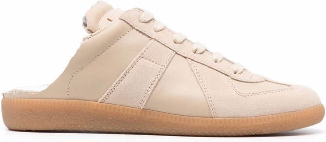 Maison Margiela Replica leather slip-on sneakers Neutrals