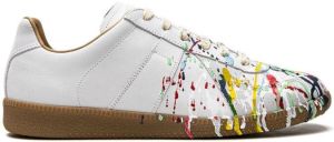 Maison Margiela Replica paint splatter-effect low-top sneakers White