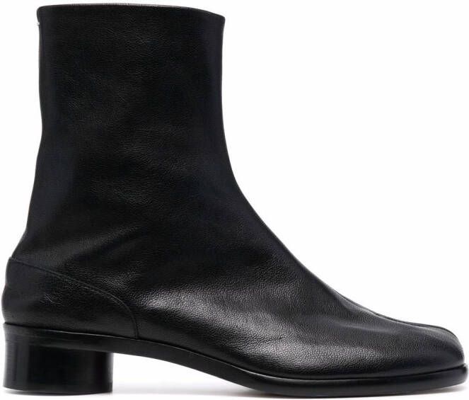 Maison Margiela Tabi 30mm leather ankle boots Black