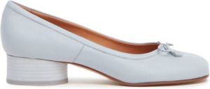 Maison Margiela split-toe leather ballerina shoes Blue