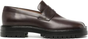 Maison Margiela split-toe leather loafers Brown