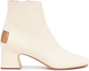 Maison Margiela square-toe heeled boots White