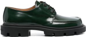 Maison Margiela square-toe lace-up derby shoes Green