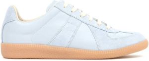Maison Margiela suede-trim low-top sneakers Blue